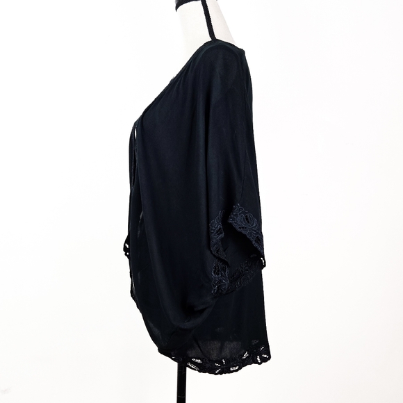 NWT Tulle and Batiste Rose Bolero, Moonless Night, M/L - Picture 2 of 8